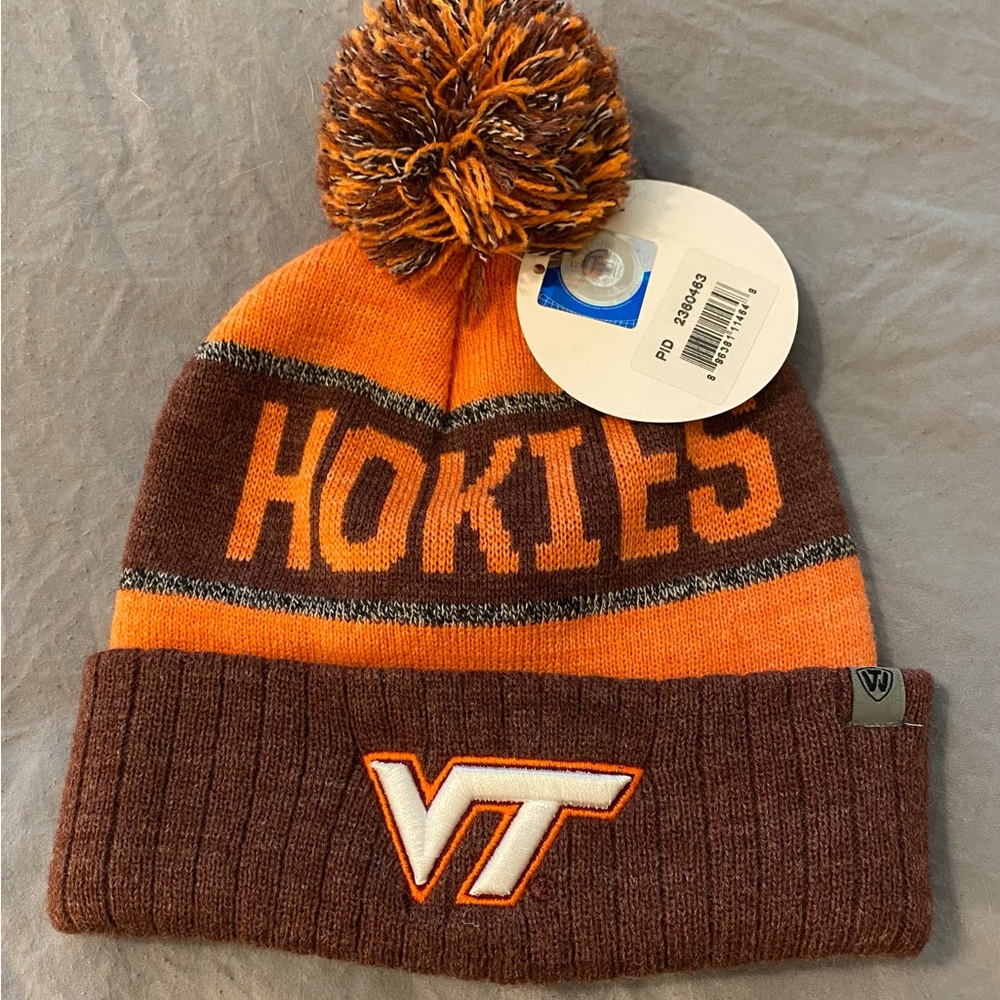 VT Hokies Knit Winter Hat Youth One Size New With Tags